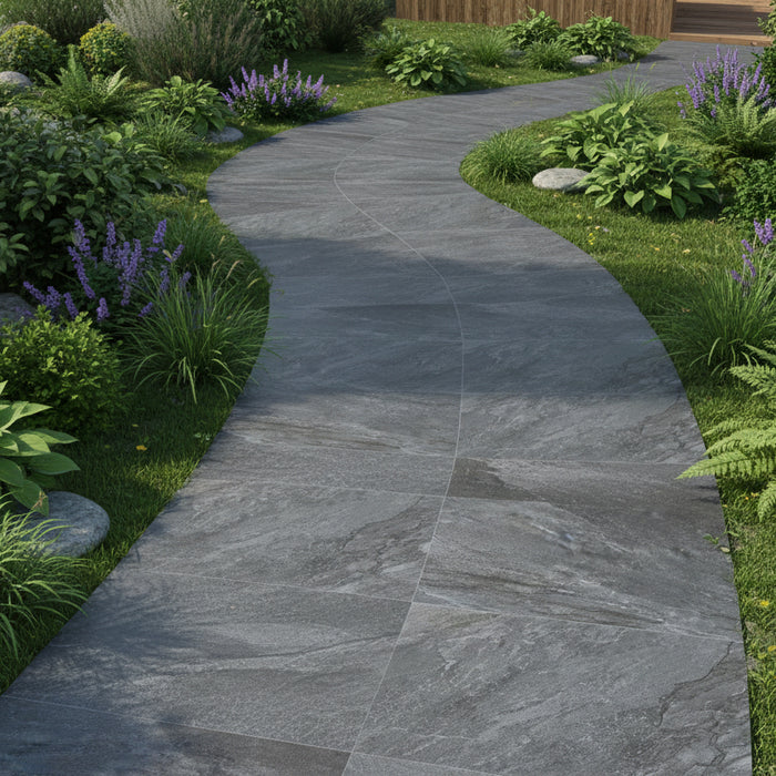 Francavilla Grey outdoor porcelain tile 60x90x2cm All tiles TILEJOB