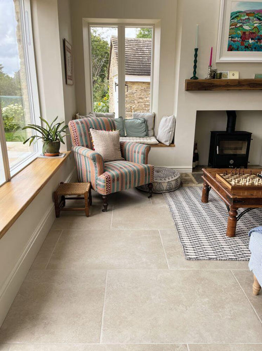 Pietre Lime Beige matt porcelain 60x90cm All tiles Tilejob