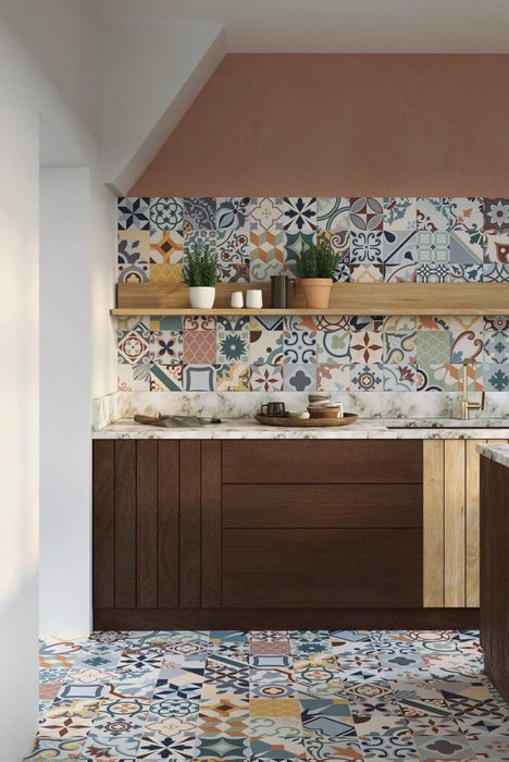 Lumier Taco Mix Matt Porcelain Tiles cut sample TILEJOB.CO.UK