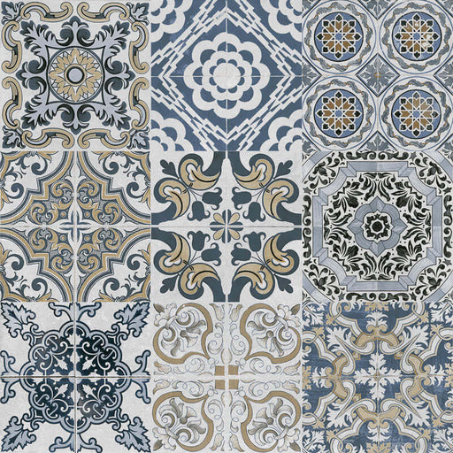 Pluto Mixed Decor Matt cut sample TILEJOB