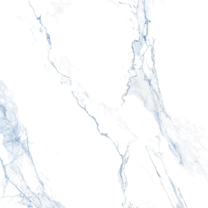 Light Carrara Blue Marble gloss and matt porcelain tiles 60x60cm, 60x120cm