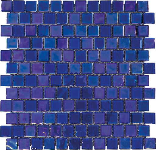 Voyage Neon Blue Mosaic 298mm x 298mm All tiles TILEJOB.CO.UK