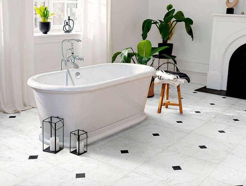Marquina Classic Marble black 30x30cm All tiles TILEJOB.CO.UK