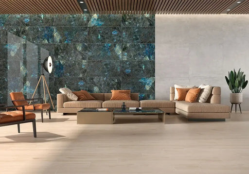 Labradorite Lemurian porcelain tiles cat sample TILEJOB.CO.UK