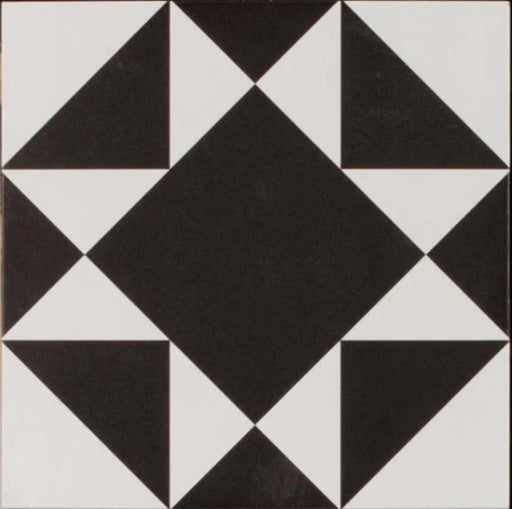 Blanconero Georgian Geometric porcelain cut sample TILEJOB.CO.UK