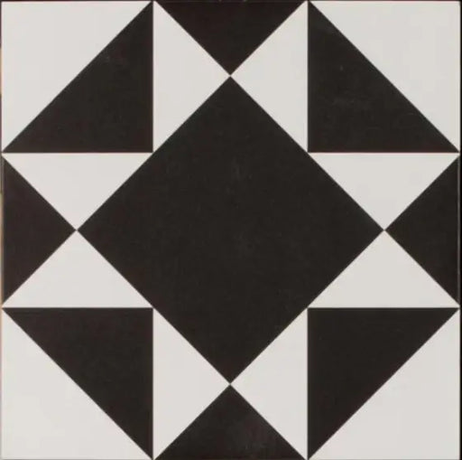 Blanconero Georgian Geometric porcelain cut sample TILEJOB.CO.UK