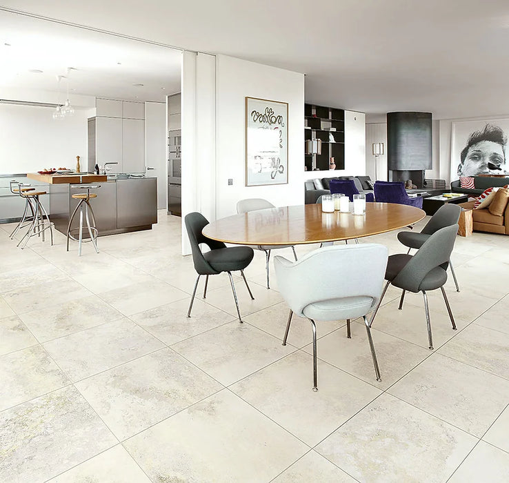 Arezzo Blanco Porcelain Floor Tiles 61X61cm