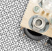 Napoli white matt porcelain cut sample TILEJOB.CO.UK