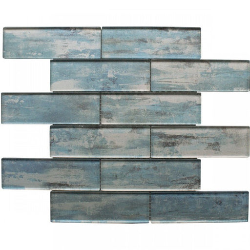 Driftwood Blue Mosaic Wall 350x300x8mm TILEJOB