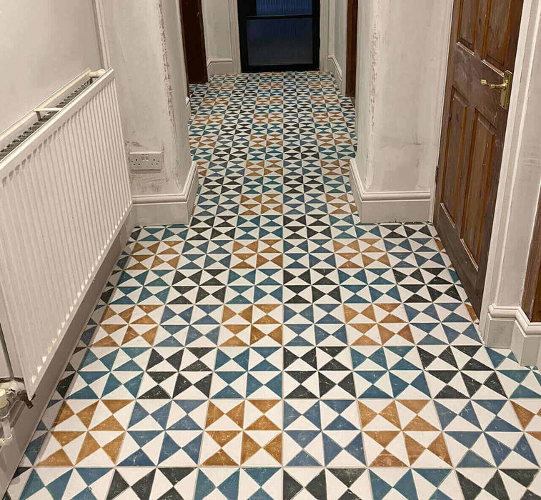 Craft green pattern tiles 22x22cm All tiles TILEJOB