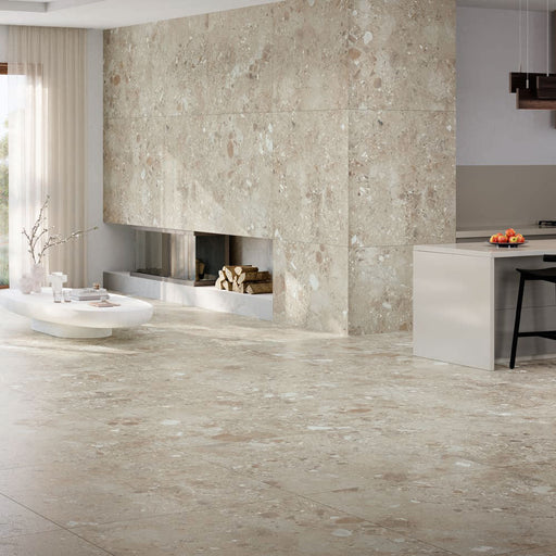 Ceppo Di Gre Crema terrazzo tiles 90x90cm All tiles TILEJOB