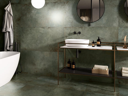 Alloy Mint Semi Polished Porcelain Tiles 60x120cm All tiles TILEJOB.CO.UK