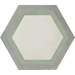 Vive Honey Green Hexagon tiles 216x250mm All tiles TILEJOB