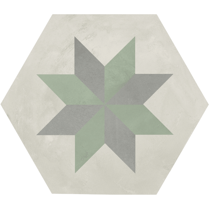 Vive Star Green Hexagon tiles 216x250mm All tiles TILEJOB