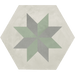 Vive Star Green Hexagon tiles 216x250mm All tiles TILEJOB