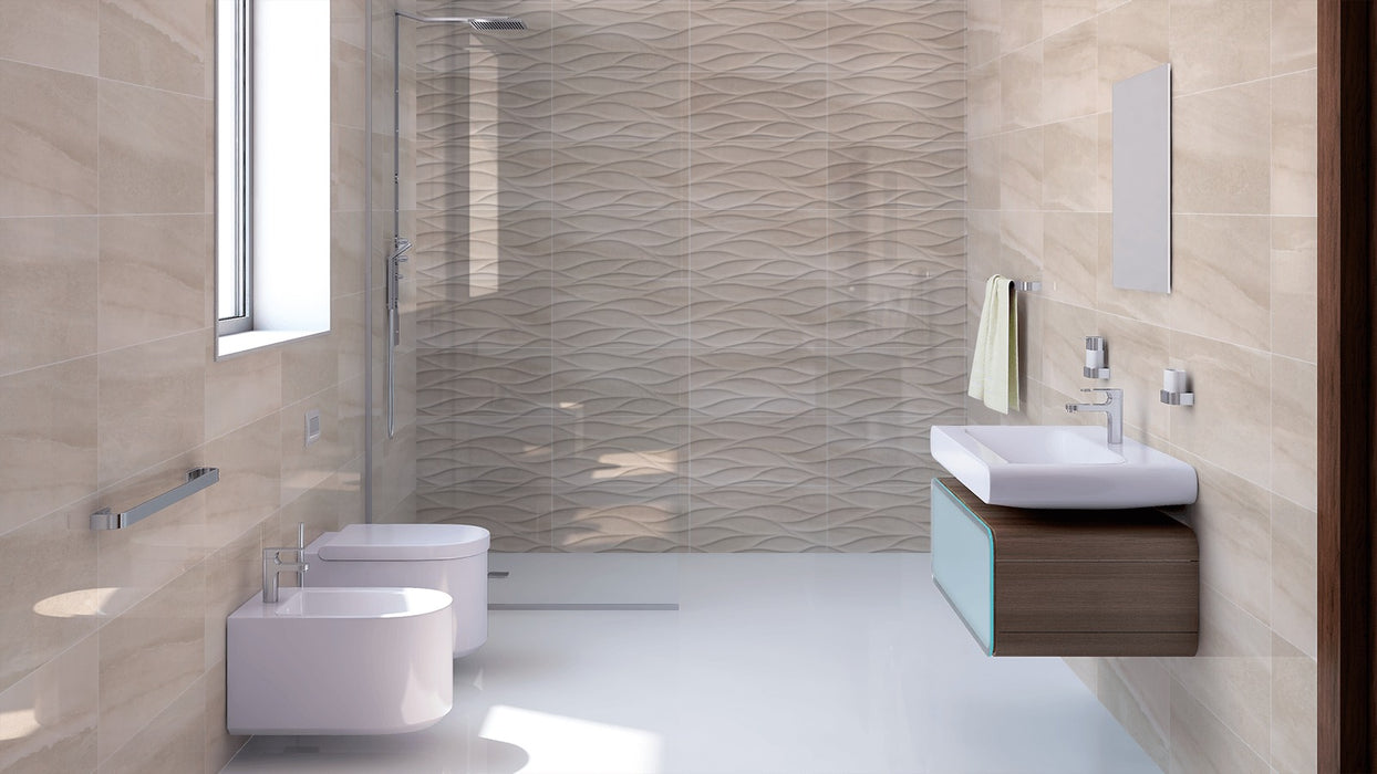 Natural Bano Ona Beige Wall Ceramic Tiles Plane and Decor 30x60cm
