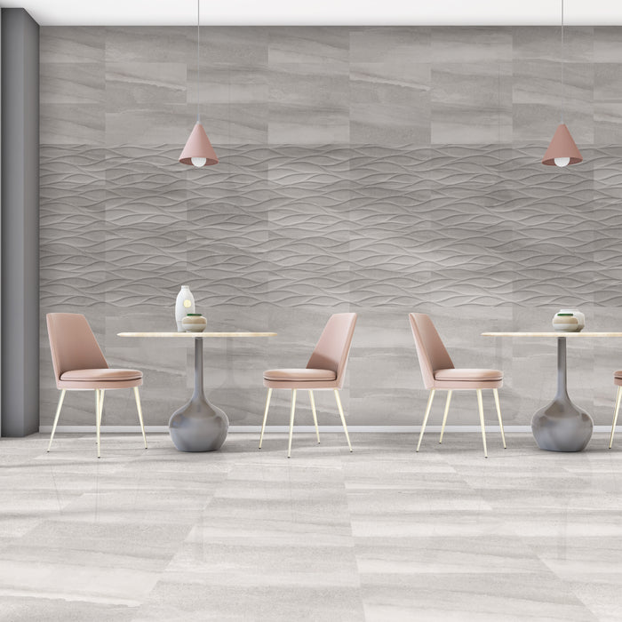 Natural Bano Ona Grey Wall Ceramic Tiles Plane and Decor 30x60cm