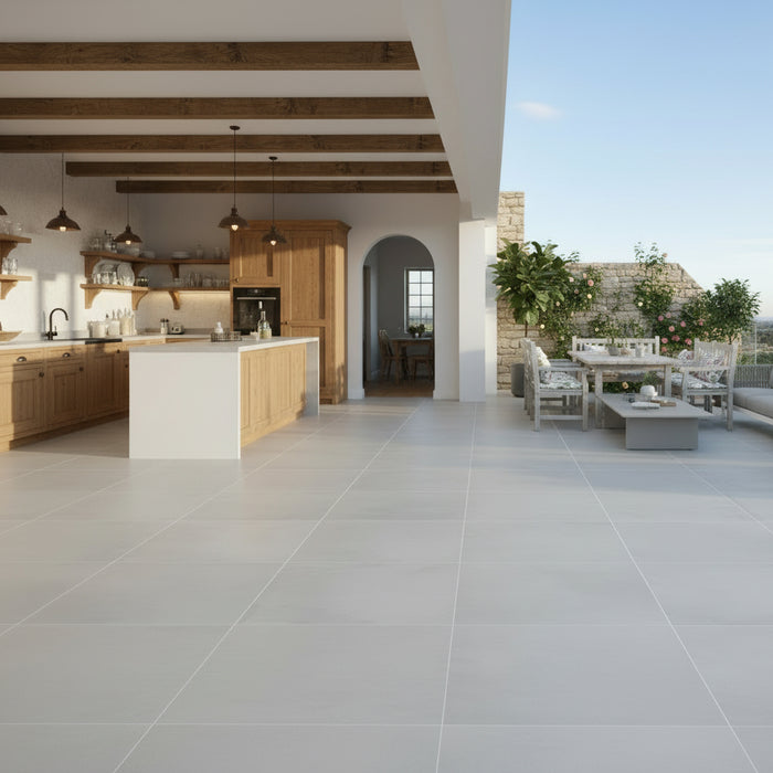 Amalfi White Outdoor terracotta tiles R11