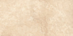 Travertino outdoor porcelain tile cut sample TILEJOB.CO.UK