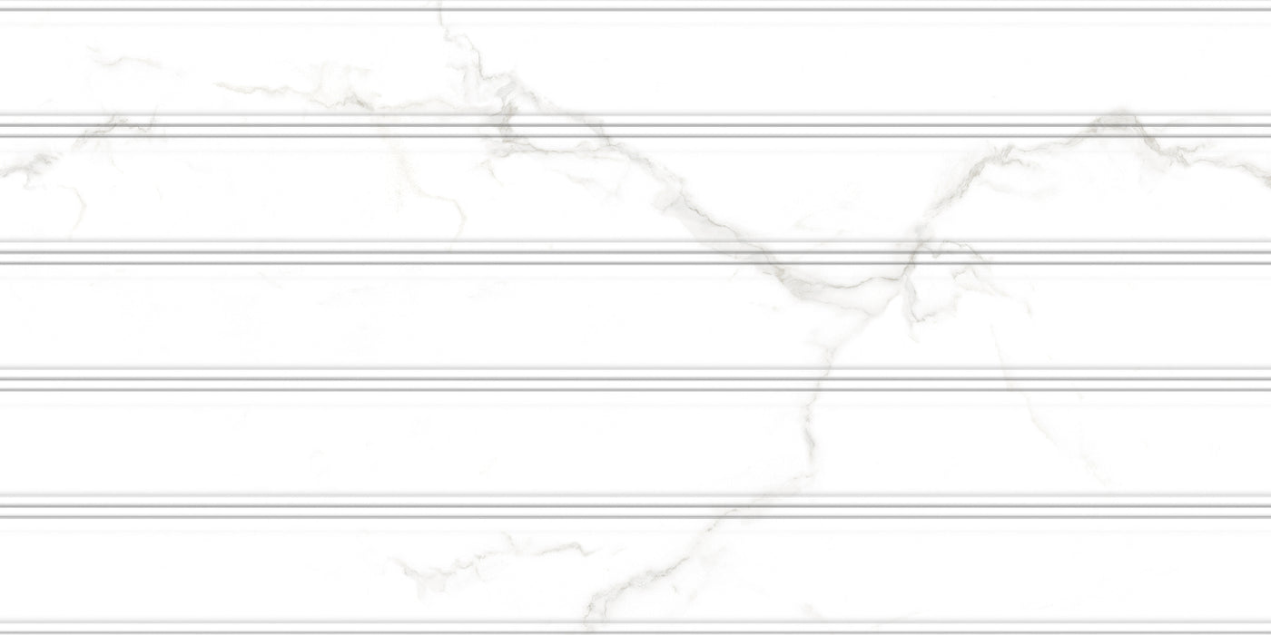 Carrara Decor white matt cut sample