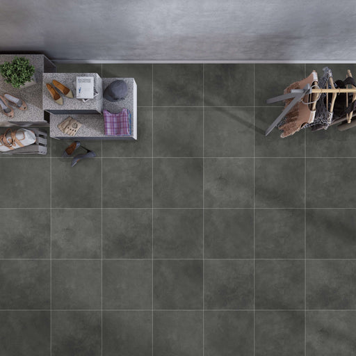 Cementino dark grey tiles 60x60cm, 30x60cm Tilejob