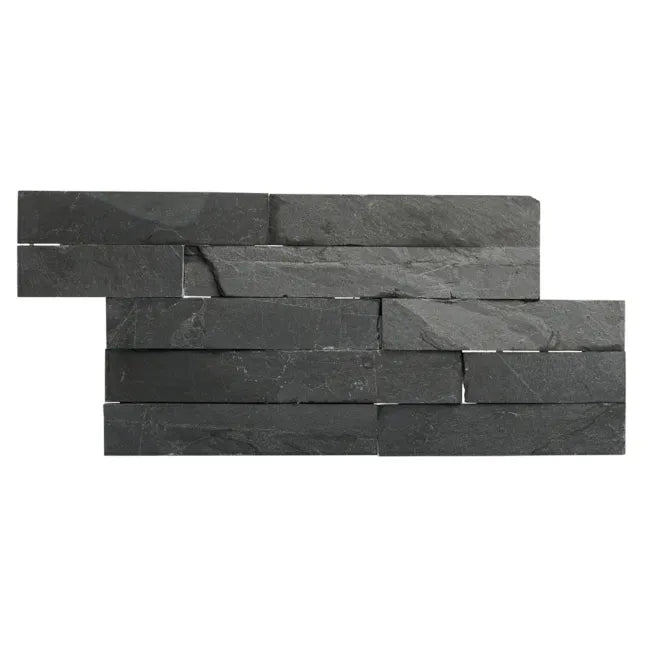 Wales Quarry Black Slate splitface 15x30cm