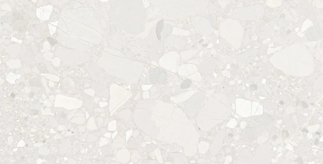 Piazza blanco terrazzo porcelain tiles 60x120cm