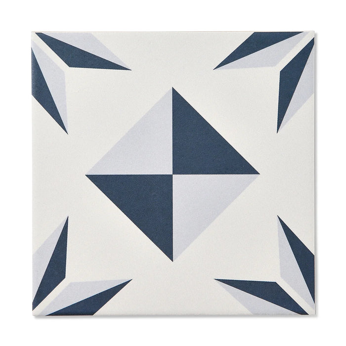 Lumier Blue Taco Matt Tile 165x165mm