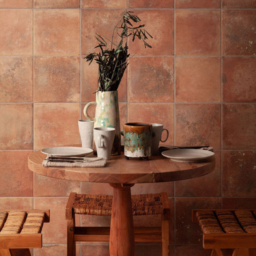 Livada Rustic terracotta vitrified ceramic tiles 45x45cm