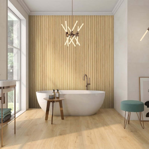 Kinabalu Light Oak Matt Glazed Porcelain 20x120cm TILEJOB