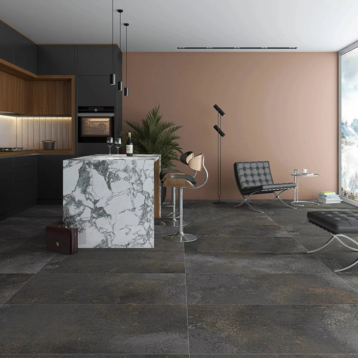 Ferrano Carbon Oxide Metal Effect Wall & Floor Tiles