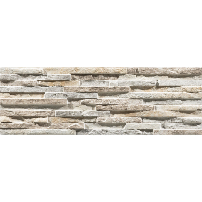 Natural Wall Decor Beige Porcelain 17x52cm