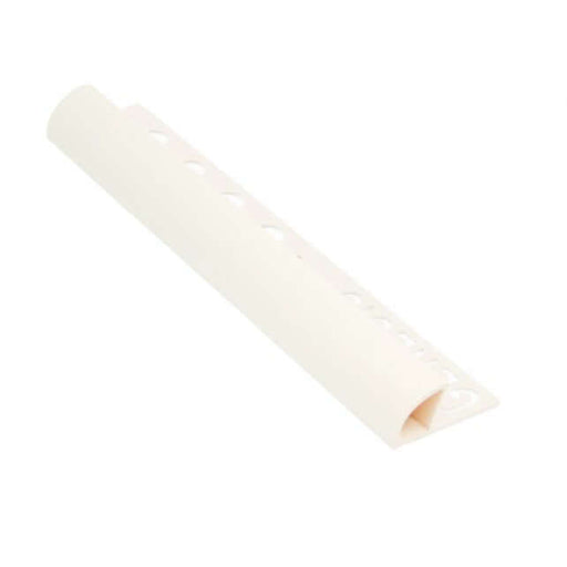 8mm Soft Cream Trim Pvc Round Edge 2.5m TILEJOB